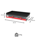 Chapa Bifeteira Elétrica Light 80 cm (CBE-800L) - Metalcubas