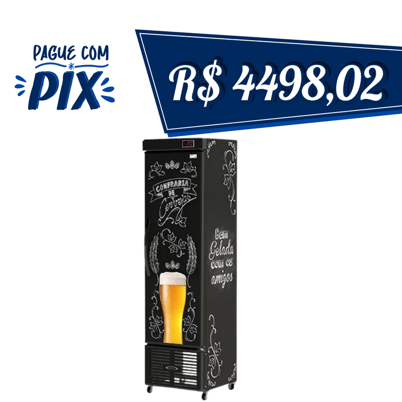 Cervejeira Visa cooler 250 Litros Porta Cega Slim Bar 220v - Conservex