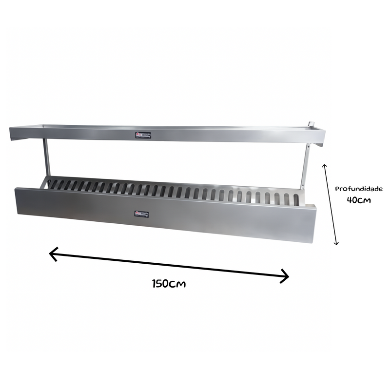 Escorredor de Pratos Suspenso Inox 304 - Promaq