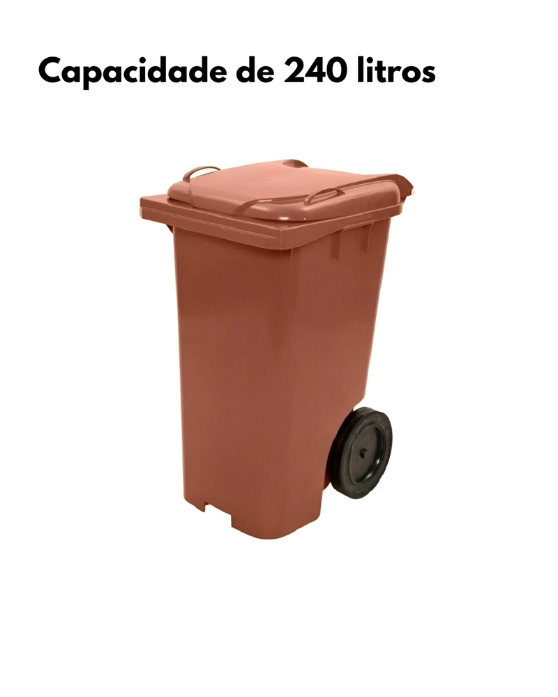 Contêiner Plástico 240L com Rodas - JSN