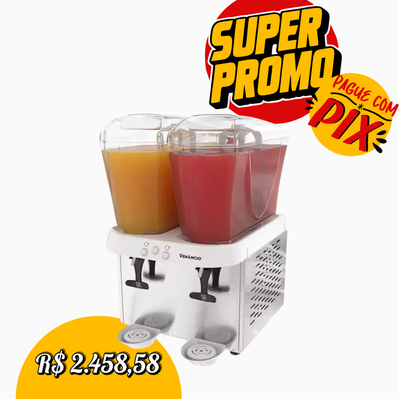 Refresqueira Inox 2 Reservatório 16L cada - Venâncio 220V