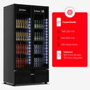 Expositor para Cerveja Porta de Vidro CCV480 810L Full Black - IMBERA
