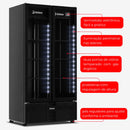 Expositor para Cerveja Porta de Vidro CCV480 810L Full Black - IMBERA