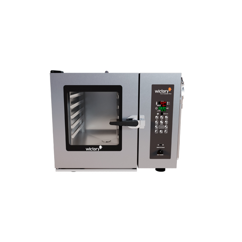 Forno Combinado Prime Com Cavalete Trifásico 220V 5 GNs - Wictory
