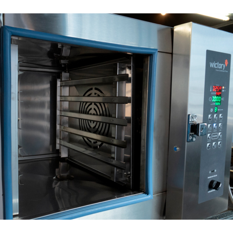 Forno Combinado Prime Com Cavalete Trifásico 220V 5 GNs - Wictory