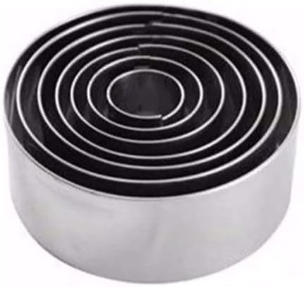 JOGO CORTADOR REDONDO LISO INOX C/7 PÇS