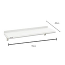 Prateleira Inox 430 Suspensa Mão Francesa - Fritomaq