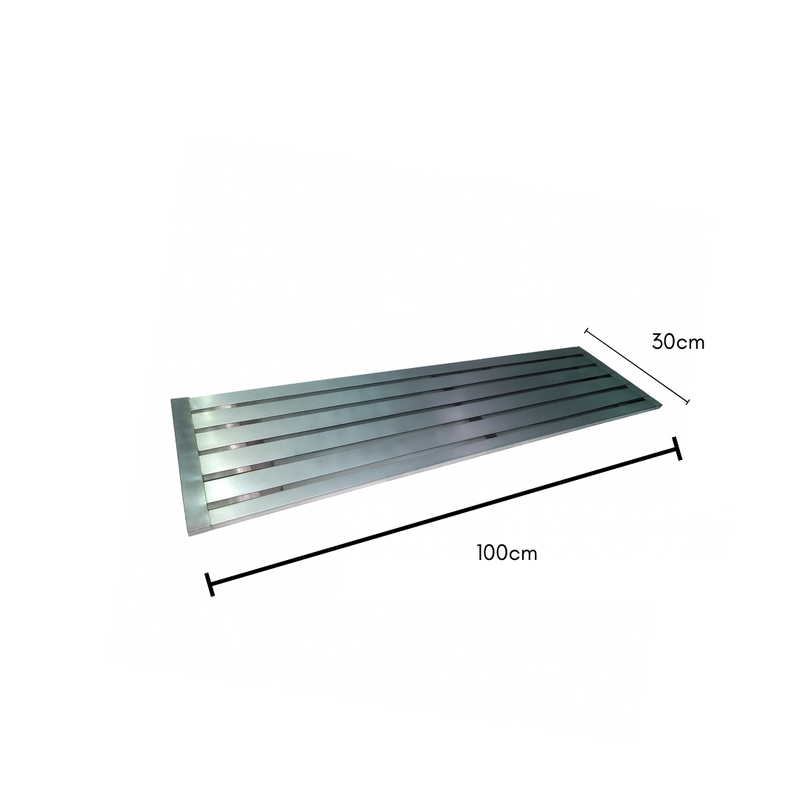 Prateleira Gradeada Inox 430 Suspensa Mão Francesa - Promaq