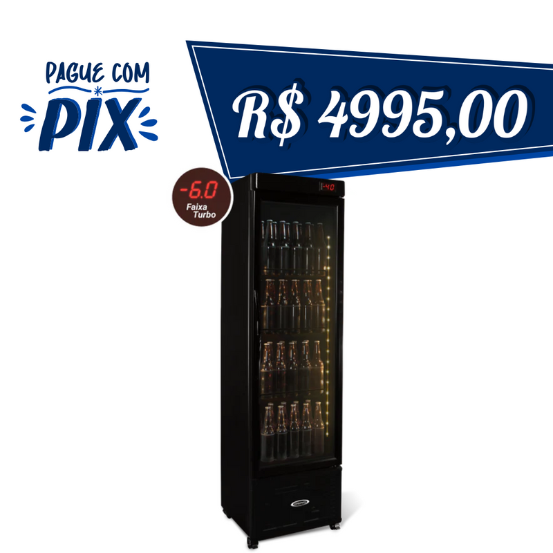 Cervejeira Visa cooler 250 Litros Porta de Vidro 220v - Conservex