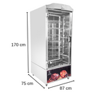 Assador de Carne e Frango Grill 360° 120kg Giratório Bailon