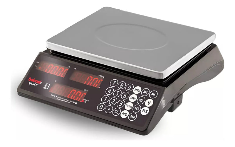 Balança 3 em 1- Contadora de Peças, Computadora de Preços e Pesadora 33Kg QUICK - Balmak