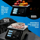Balança Toledo Prix Splash BC201W 32kg Á Prova D'água Preto