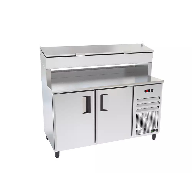 Balcão Serviço Refrigerado 150m Condimentador Prime Externo Inox Venâncio