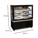 Balcão Refrigerado Black Box 150cm Conservex