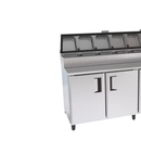 Balcão de Serviço Refrigerado Standard 2,5m Externo e Interno Inox com Condimentadora Sobreposta Venâncio