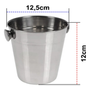 Balde de Gelo Inox 1,3L com Pegador GP Inox