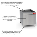 Bancada de Apoio Fechada para Char Broiler 2