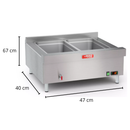 Banho Maria Profissional Digital 10L com 2 Cubas Red Chameleaon