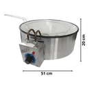 Tacho Esmaltado 7 Litros Fritador Elétrico Stevan Metal