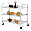 Carro Transporte 3 Bandejas Inox - Multinox
