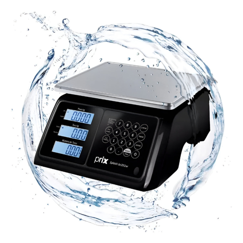 Balança á Prova D'água Digital 32kg com Prato Inox
