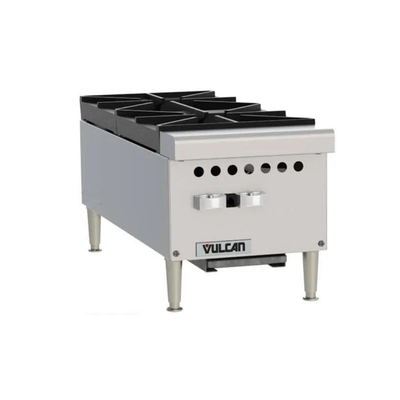 Fogão 2 Bocas de Bancada Inox GLP Vulcan