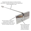 Rastelo Para Forno Pizza Alumínio 95 Cm Jotas Grill Profissional