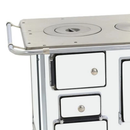 Fogão a Lenha Nº01 Tradicional Branco Saída Direita com Porta Simples Sem Tampa Venâncio