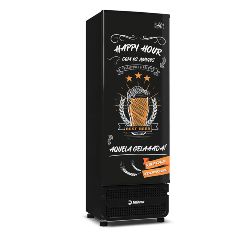 Visa Cooler Com Porta Sólida Happy Hour Ccv144 244l Imbera