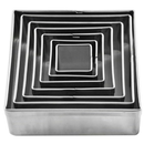 JOGO CORTADOR QUADRADO LISO C/7 PEÇAS INOX