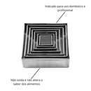 JOGO CORTADOR QUADRADO LISO C/7 PEÇAS INOX