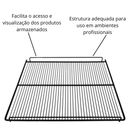 Grade para Freezer Vertical CRV/RCV 600 Preta para Refrigeração Comercial