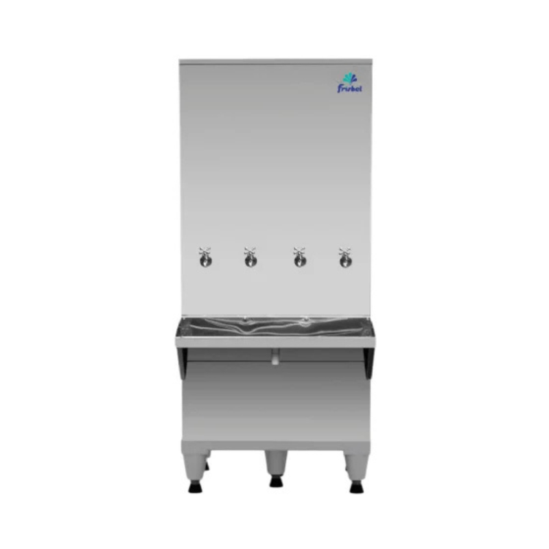 Bebedouro Industrial 200 Litros Inox 3 Torneiras Gelada e 1 Torneira Natural Frisbel