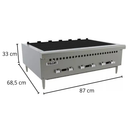 Chapa Char Broiler à Gás com 6 Queimadores Vulcan