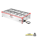 Buffet Térmico de Bancada 8 Cubas 220V Spolu