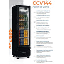 Expositor para Cervejas com Porta de Vidro CCV144 244L - IMBERA