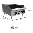 Chapa Grill Industrial Mesa 60 à Gás GLP Prime Venâncio