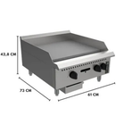 Chapa Manual Industrial 60 cm Mesa GLP Prime Venâncio