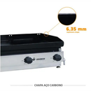 Chapa a Gás para Lanche 80x50 Venâncio