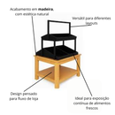 Expositor para Frutas e Legumes de Madeira - Allkit