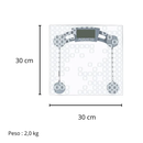Balança Agratto Levve Vidro Capacidade 180kg BL04