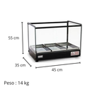 Estufa para Salgados 3 Bandejas Vidro Reto 220V - Tita