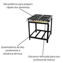 Fogão extra 04 bocas 30x30 Perfil 7 - Venâncio