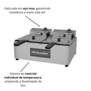 Fritadeira Eletrica 10 Litros 2 Cubas 150mm 220V Metalcubas