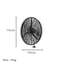 Ventilador de Parede Industrial 1m Motor 1/2cv Ventisol