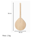 Pá Para Pizza De Madeira Profissional 40 Cm Jotas Grill