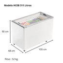 Freezer Horizontal Fricon Porta de Vidro | Ideal para Sorvetes, Congelados e Bebidas