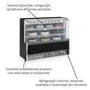 Vitrine Refrigerada Confeitaria Dupla Ação 1,40m 220V - Gelopar
