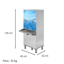 Bebedouro Industrial Inox Adesivado 50 Litros - Frisbel