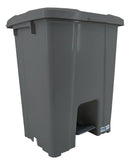 Lixeira Quadrada 60L com Pedal Cinza - JSN